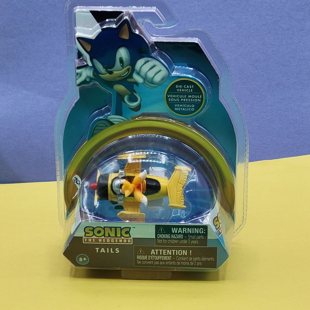 NKOK Sonic The Hedgehog - Tails Yellow Plane Sonic All-Stars Racing Die-Cast